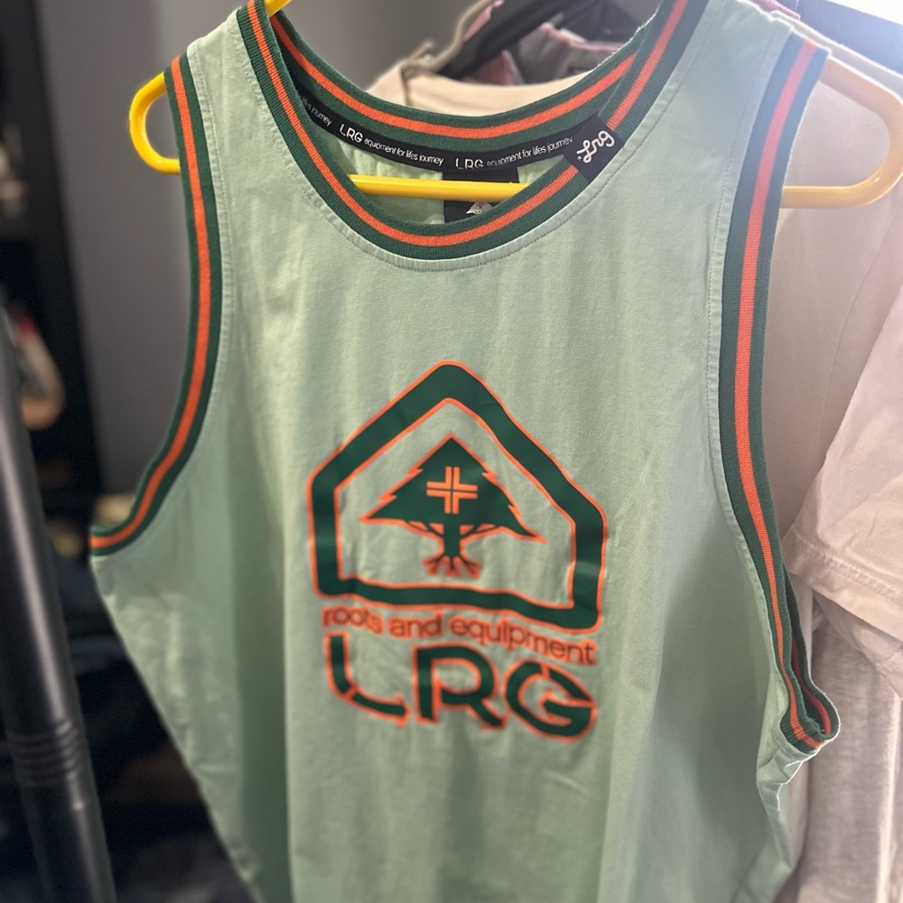 LRG Green Tank Top with Logo